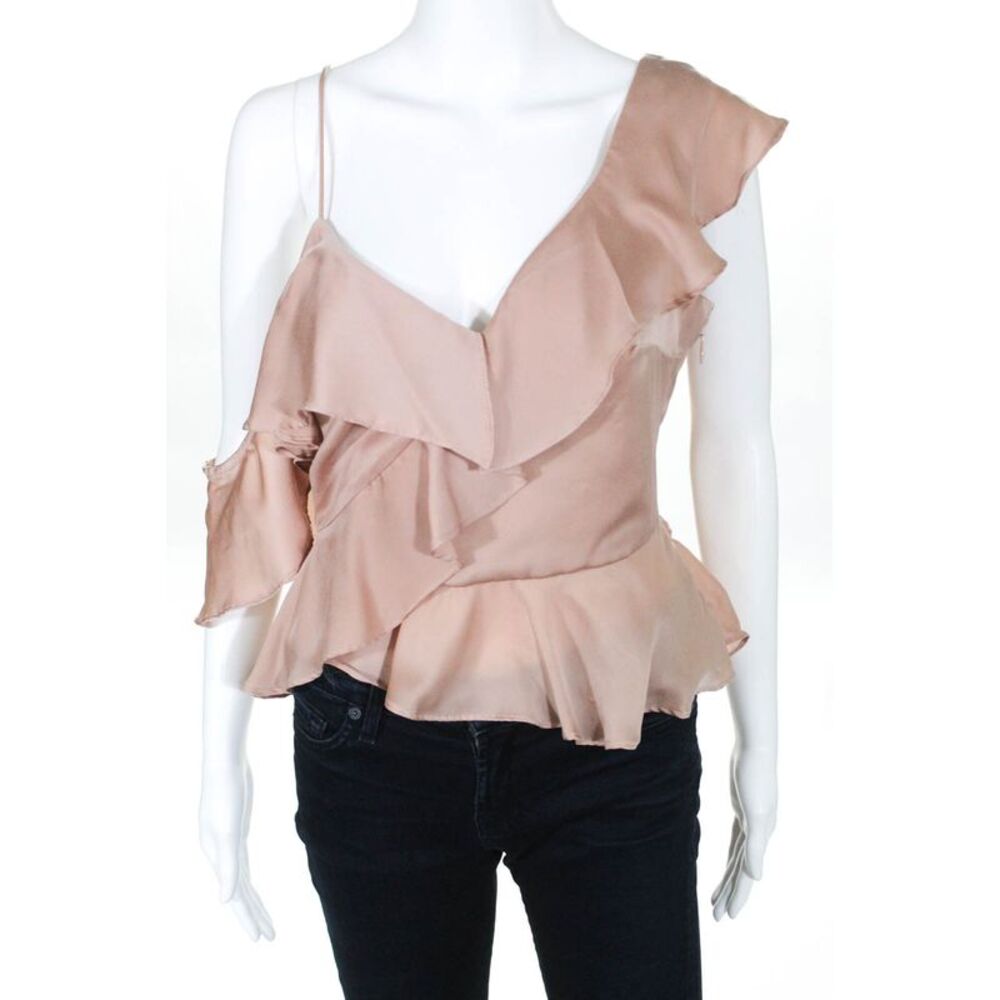 Style Stalker Womens Sleeveless Nude Tessa Top Pink Size Small 11339179